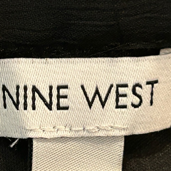 NINE WEST Women's V-Neck Tie Waist Dress Sheer with Underlay Size XXL - Picture 10 of 13